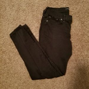 Express black skinnies